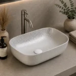 Countertop Basin With Rough Gilding | 455x320x135mm | AHF