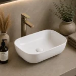 Gloss White Countertop Basin | 500x400x145mm | AHF