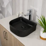 Matte Black Fluted Basin | 400x350x130mm | AHF