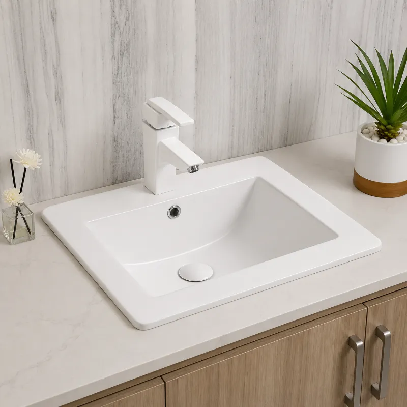 Drop In Ceramic Basin | 535x460x180mm | AHF - Image 1