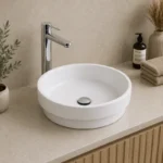 Semi Recessed Ceramic Basin | 400x400x115mm | AHF