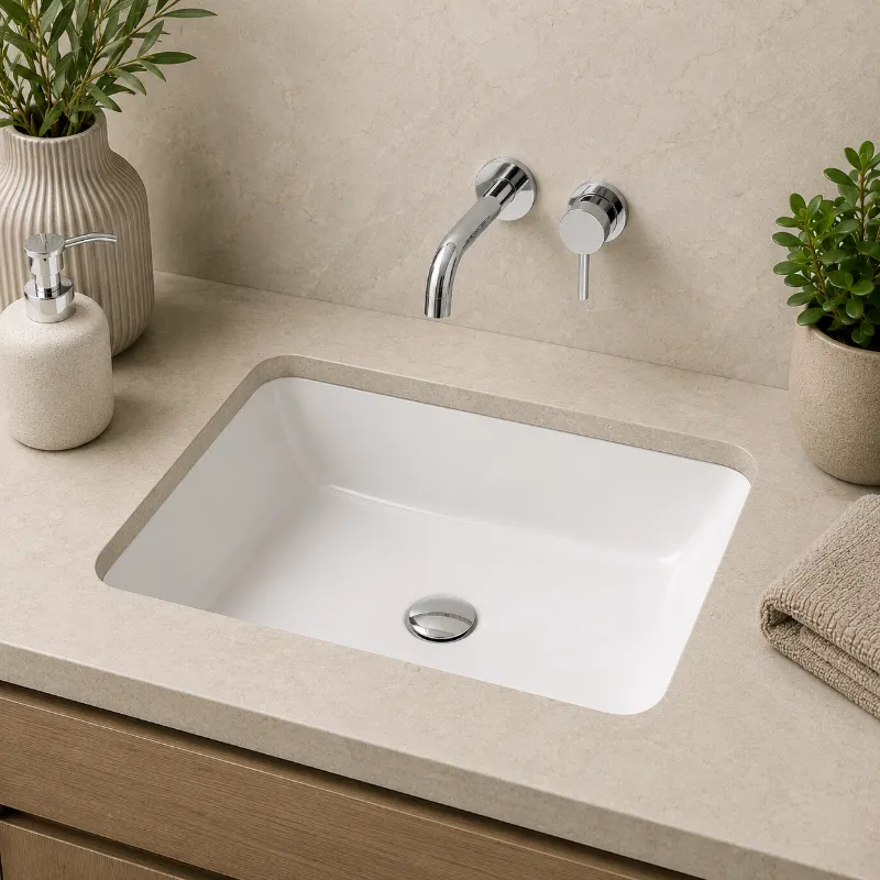 Undermount Ceramic Basin | 600x410x200mm | AHF - Image 1