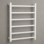 Square Heated Towel Rail Chrome | 650x500x110mm | AHF
