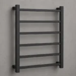 Square Heated Towel Rail Gunmetal | 650x500x110mm | AHF