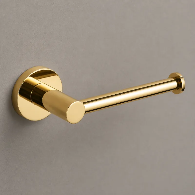 Round Toilet Roll Holder Polished Gold | 304 Stainless Steel | AHF - Image 1