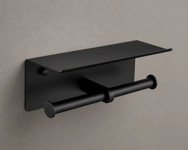 Matte Black Toilet Roll Holder | AHFBA0028 | AHF - Image 1