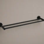 800mm Double Towel Rail | 800mm Matte Black | AHF