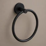 Round Towel Ring Matte Black | 304 Stainless Steel | AHF