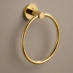 Round Towel Ring Polished Gold | 304 Stainless Steel | AHF