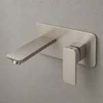 Brushed Nickel Bath Wall Mixer | Brass | AHF