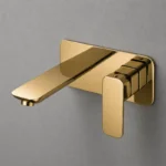 Brushed Gold Bath Wall Mixer | Brass | AHF