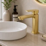 Brushed Gold Basin Mixer | Brass | AHF