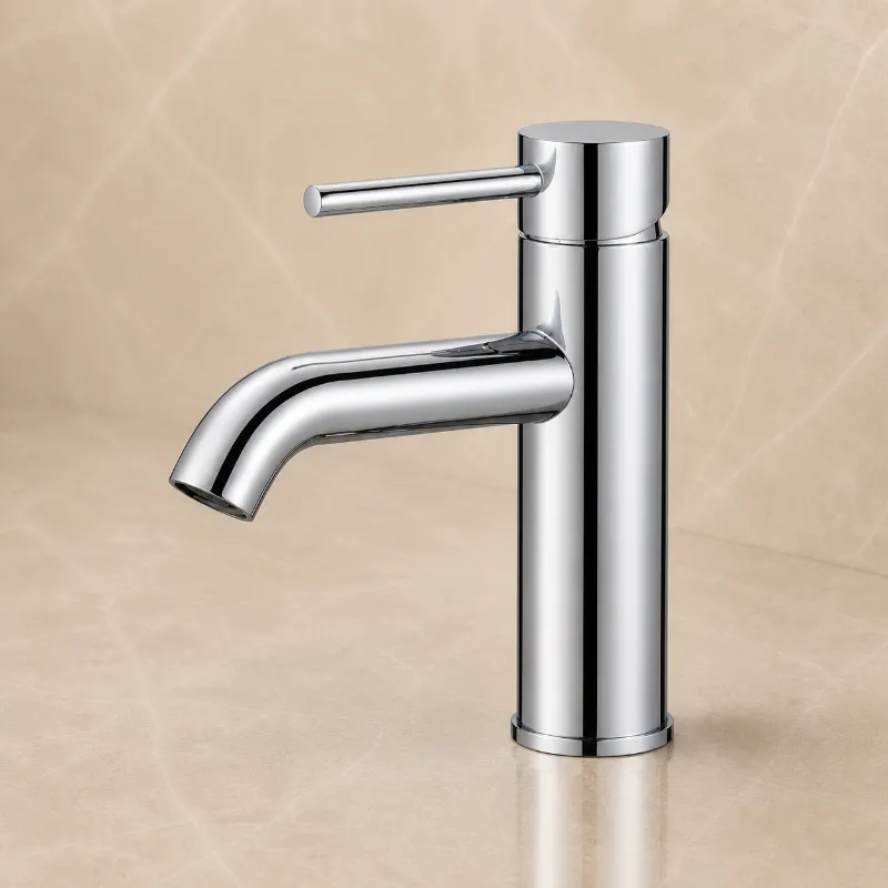 Chrome Basin Mixer Round | 304 Stainless Steel | AHF - Image 1