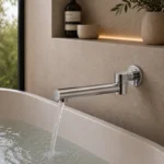 Round Bath Spout Chrome Swivel | Brass | AHF