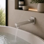 Brushed Nickel Swivel Bath Spout | Brass | AHF