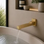 Brushed Gold Swivel Bath Spout | Brass | AHF