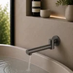 Round Bath Spout Gunmetal Swivel | Brass | AHF