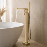 Hd4241lbg Brushed Gold Freestanding Bath Mixer | Brass | AHF