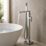 Hd4241lbn Brushed Nickel Freestanding Bath Mixer | Brass | AHF