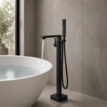 Freestanding Bath Mixer Matte Black | Brass | AHF