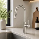 Brushed Nickel Kitchen Mixer Pull Out | 304 Stainless Steel | AHF