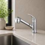 Chrome Kitchen Mixer Pull Out | Brass | AHF