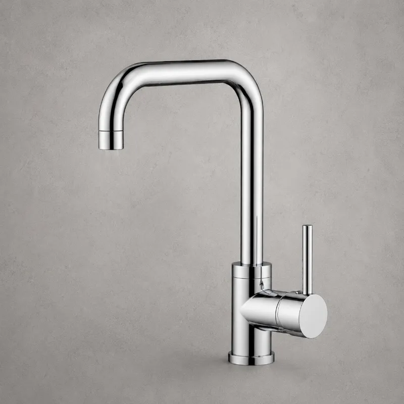 Chrome Round Sink Mixer | Brass | AHF - Image 1