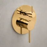 Brushed Gold Shower Mixer With Diverter | Brass | AHF