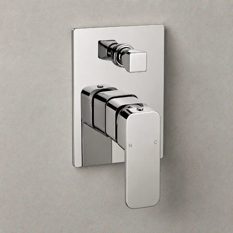 Brushed Nickel Shower Mixer With Diverter | AHFM0152 | AHF - Image 1
