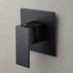 Matte Black Shower Mixer Square | Brass | AHF