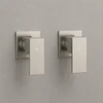 Brushed Nickel Square Shower Tap Set | Brass | AHF