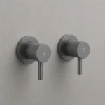 Gunmetal Round Shower Tap Set | Brass | AHF