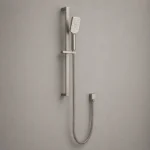 Brushed Nickel Shower Hand With Rail | Brass | AHF