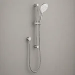 Brushed Nickel Shower Hand With Rail | AHFSS0016 | AHF