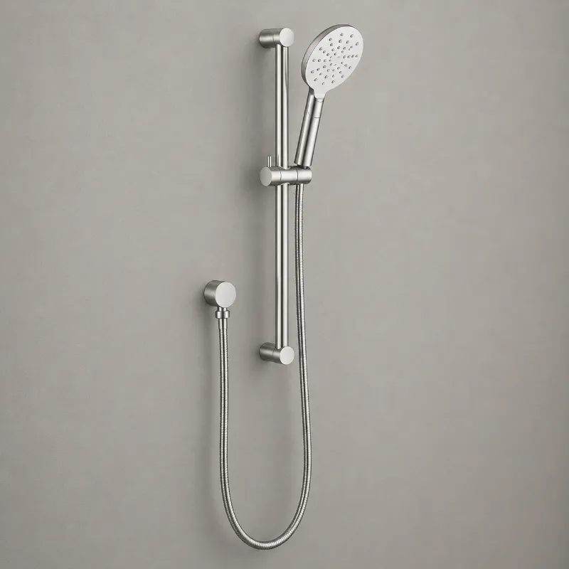 Brushed Nickel Shower Hand With Rail | AHFSS0016 | AHF - Image 1