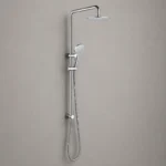 Calathia Round Chrome Shower Set | Brass | AHF