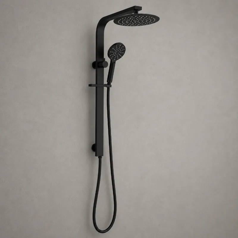 Alyssa Round Shower Set | Matte Black | AHF - Image 1