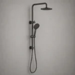 Calathia Round Gunmetal Shower Set | Brass | AHF
