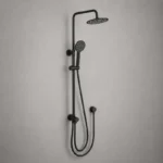 Bottom Inlet Shower Set ROSE Series | Matte Black Brass | AHF