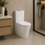 Tornado, Rimless Nano Glaze Two Piece Toilet | 610x360x835mm | AHF