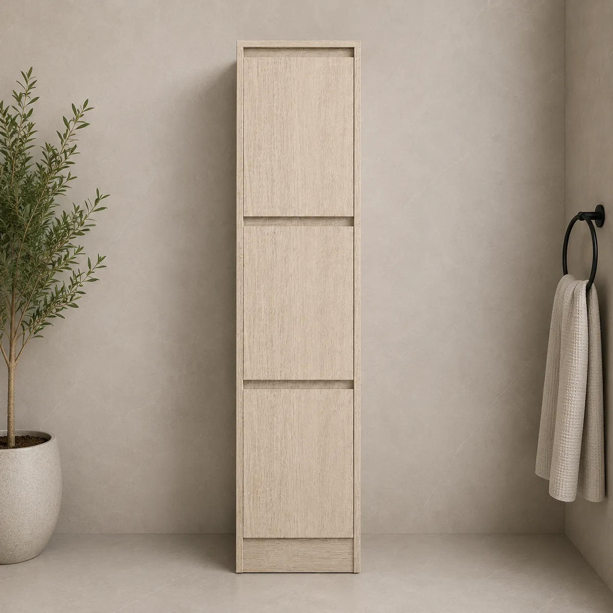 Freestanding Tall Boy Light Oak | Tall Boys | AHF - Image 1