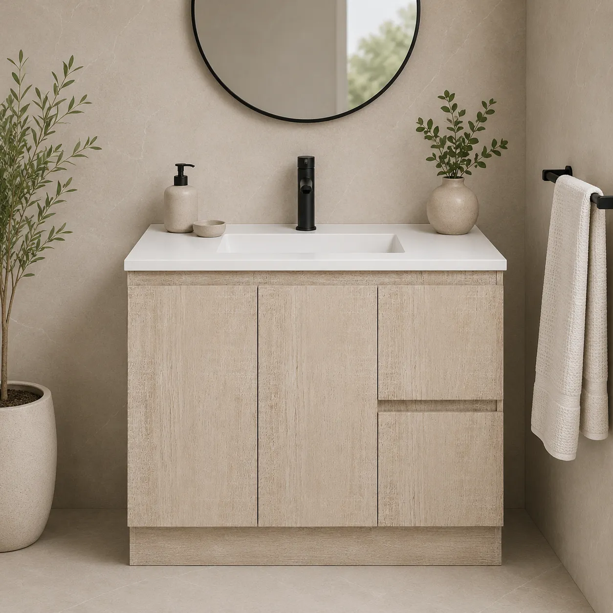 900A-B ALAINA Free Standing Vanity - Image 1