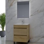 CORA-600 Light Oak Free Standing Vanity