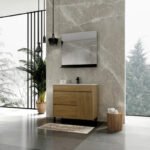 CORA-750 Light Oak Free Standing Vanity