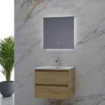 CORAWH-600 Light Oak Wall Hung Vanity