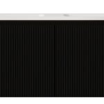 GERIAR-1500MB Wall Hung vanity FLUTED MATTE BLACK