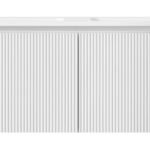 GERIAR-1500MW Wall Hung vanity FLUTED MATTE WHITE