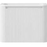 GERIAR-600MW Wall Hung vanity FLUTED MATTE WHITE