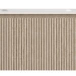 GERIAR-900NO Wall Hung vanity FLUTED NATURAL OAK