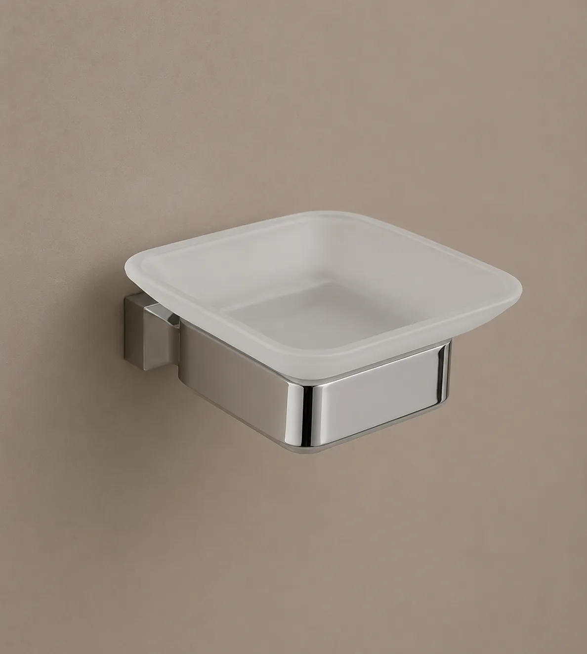 Square Soap Holder Chrome | 304 Stainless Steel | AHF - Image 1